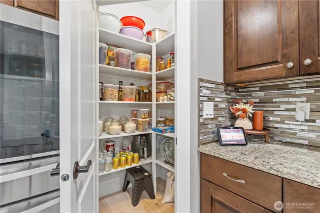 a room with storage and utility