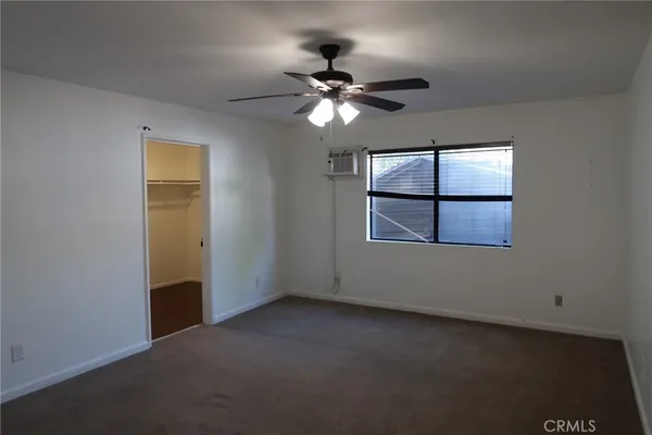 a window in an empty room