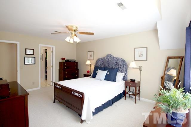 4440 Oak Park Road Raleigh, NC 27612 - Photo 14 of 25 Large master bedroom on second floor