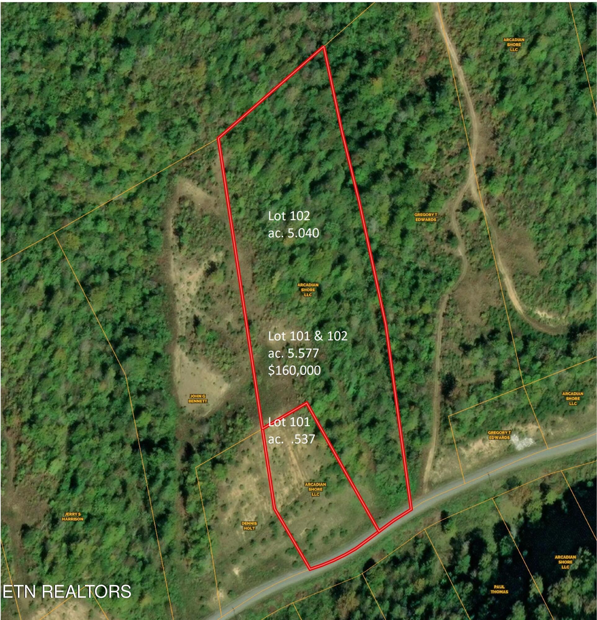 101-102 Marina Lndg Road Tazewell, TN 37879 - Photo 2 of 2 Lots 101 102 Plats w notes