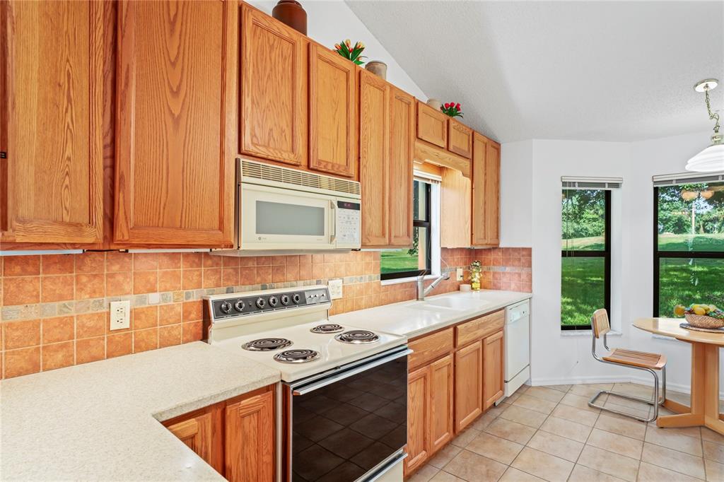 9108 Bassett Lane, Unit B New Port Richey, FL 34655 - Photo 9 of 66 a kitchen with a stove a sink and a microwave