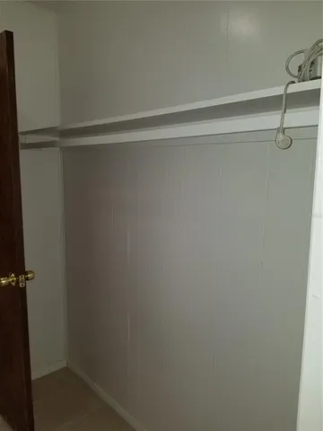 a close view of closet