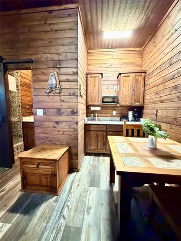 a living room filled with furniture