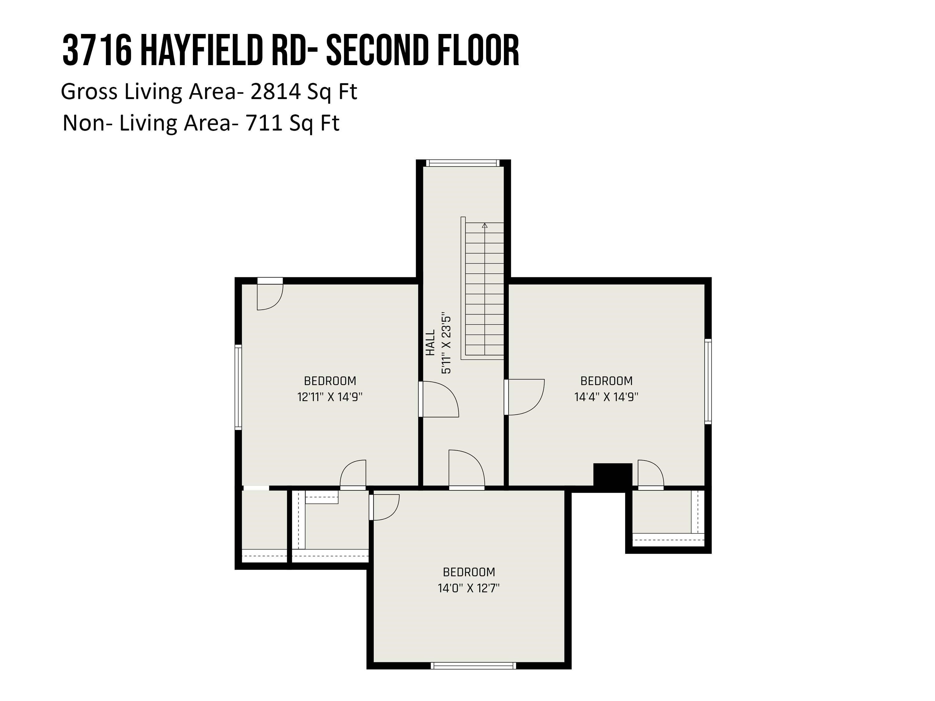 3716 Hayfield Road Wade, NC 28395 - Photo 24 of 24 Floor Plan of 2nd Floor