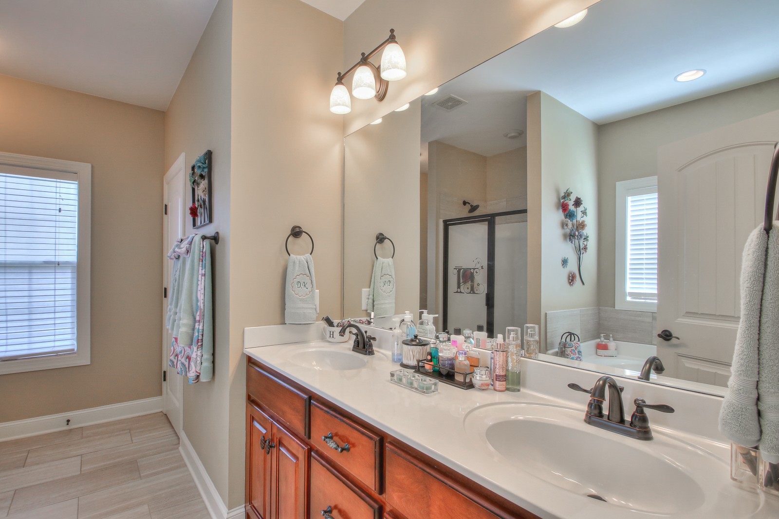 1225 Rimrock Road Smyrna, TN 37167 - Photo 11 of 24 a bathroom with a sink double vanity granite and a mirror