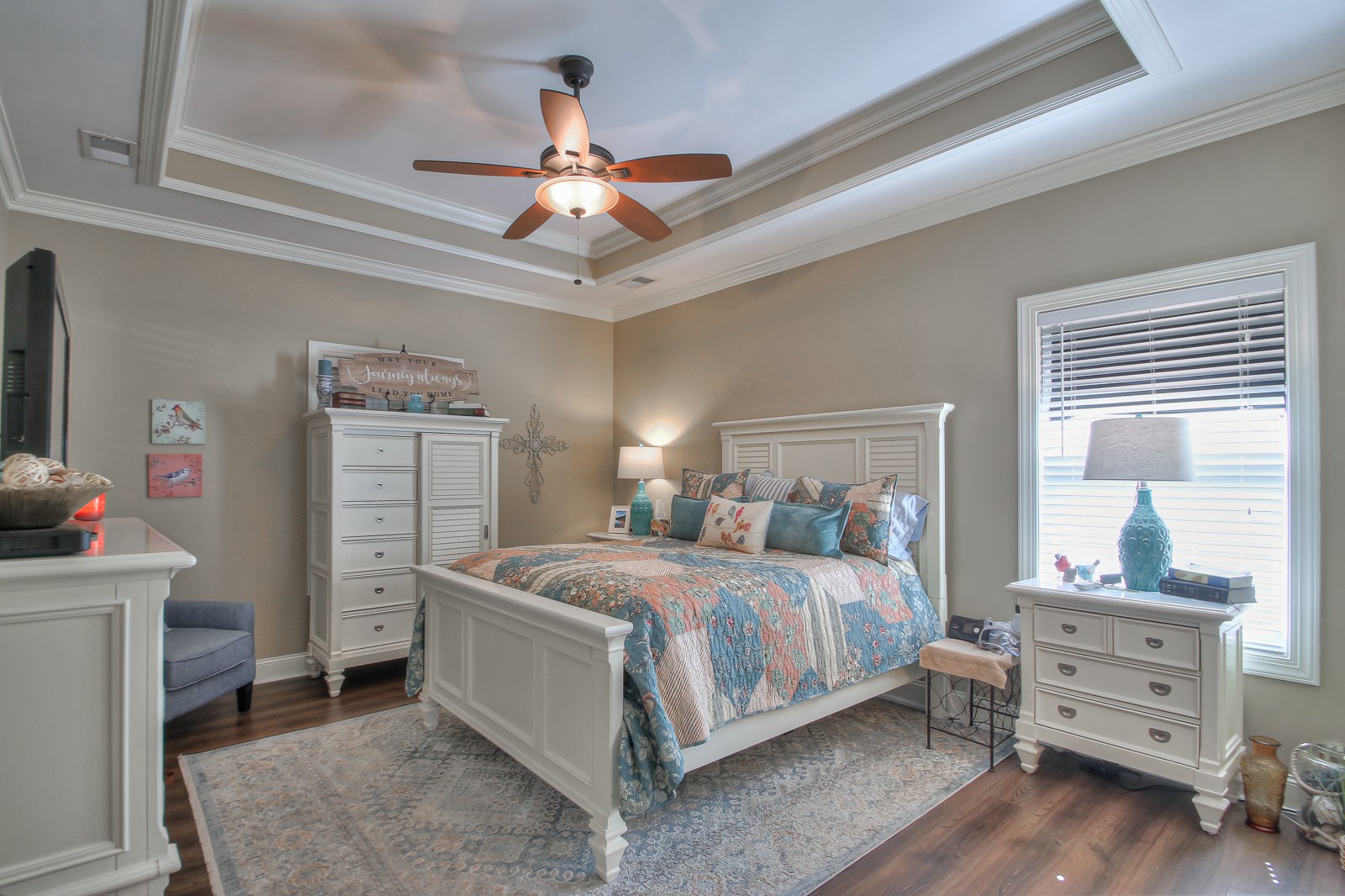 1225 Rimrock Road Smyrna, TN 37167 - Photo 9 of 24 a bedroom with a bed and a chandelier