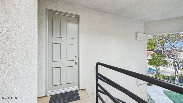 a view of front door