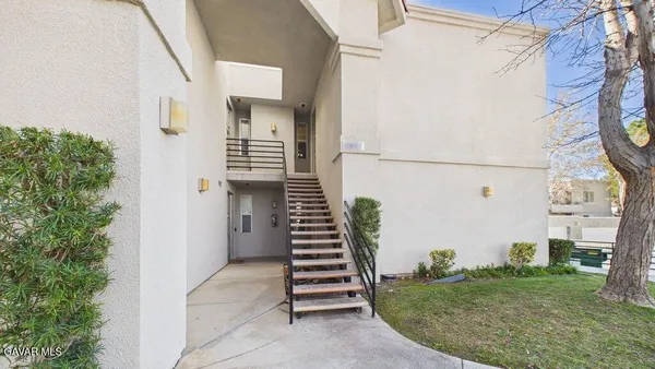 a view of a entryway of a house