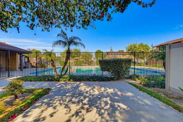 a view of backyard with green space