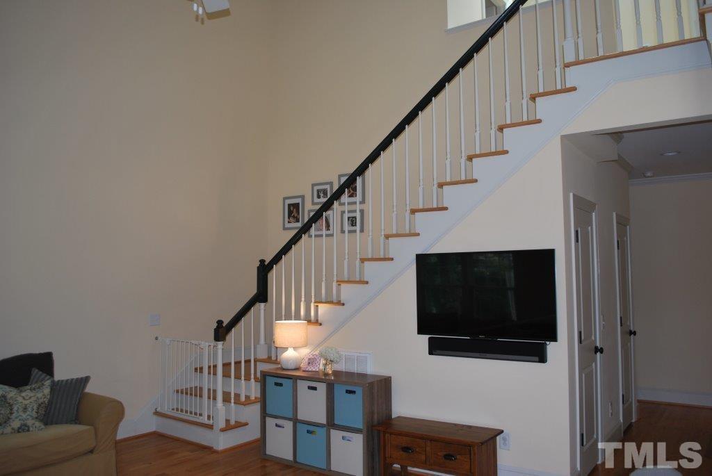 918 Dixie Trail Raleigh, NC 27607 - Photo 2 of 23 a view of entryway and hall with wooden floor