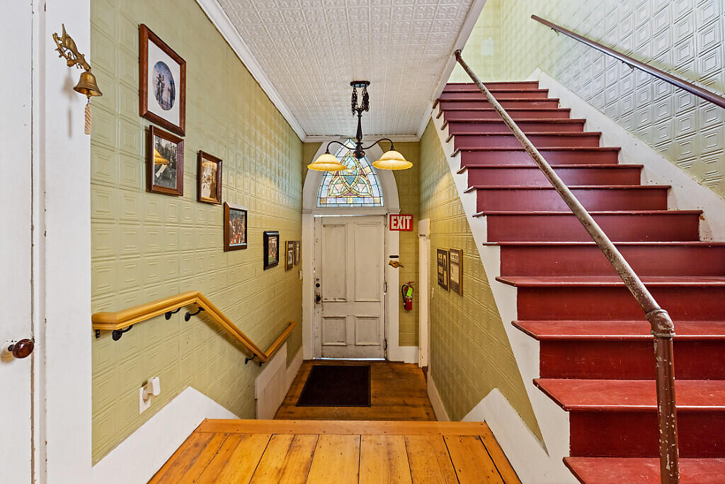 83 Main Street Phillips, ME 04966 - Photo 29 of 68 Stairs to 2nd Floor and Entry