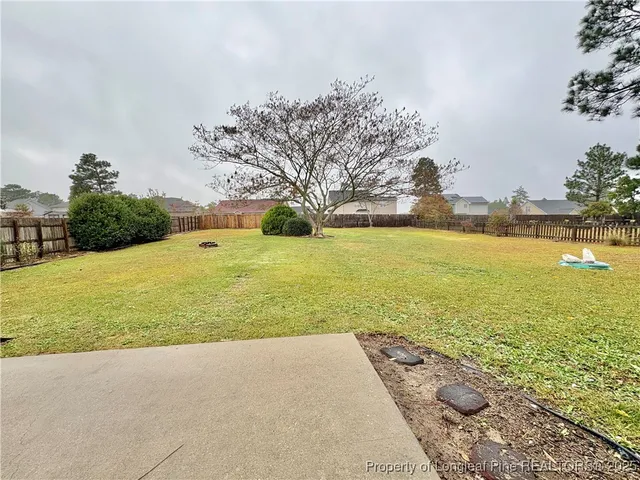 a view of an outdoor space and a yard