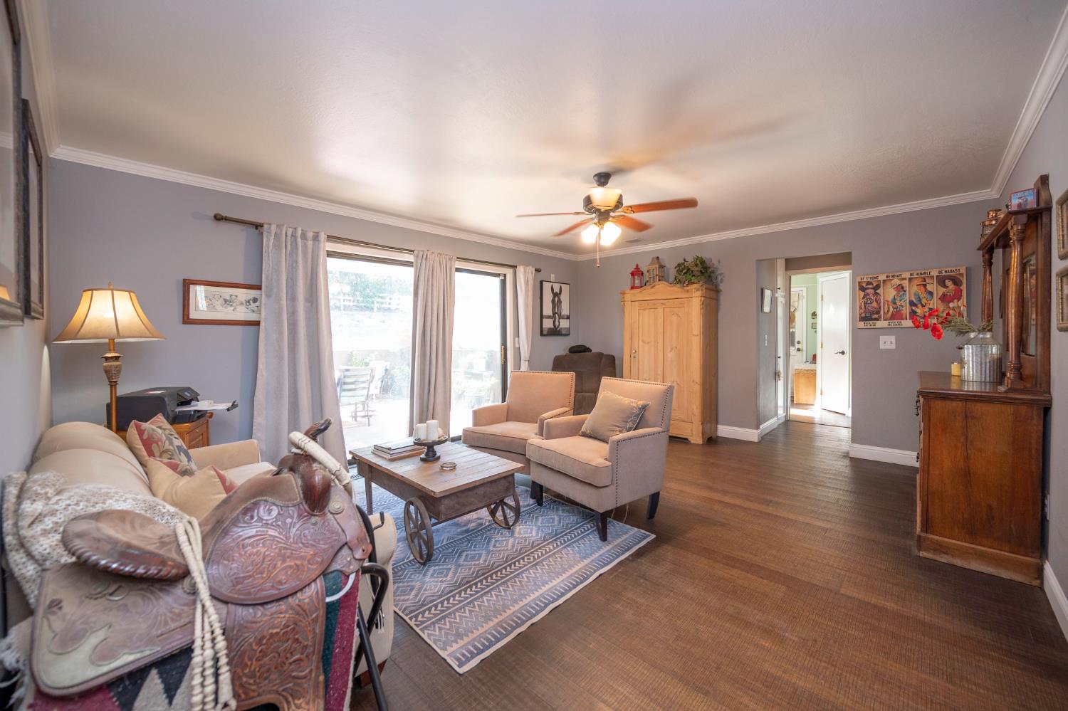 4770 Pedro Hill Road Pilot Hill, CA 95664 - Photo 36 of 87 a living room with furniture and wooden floor