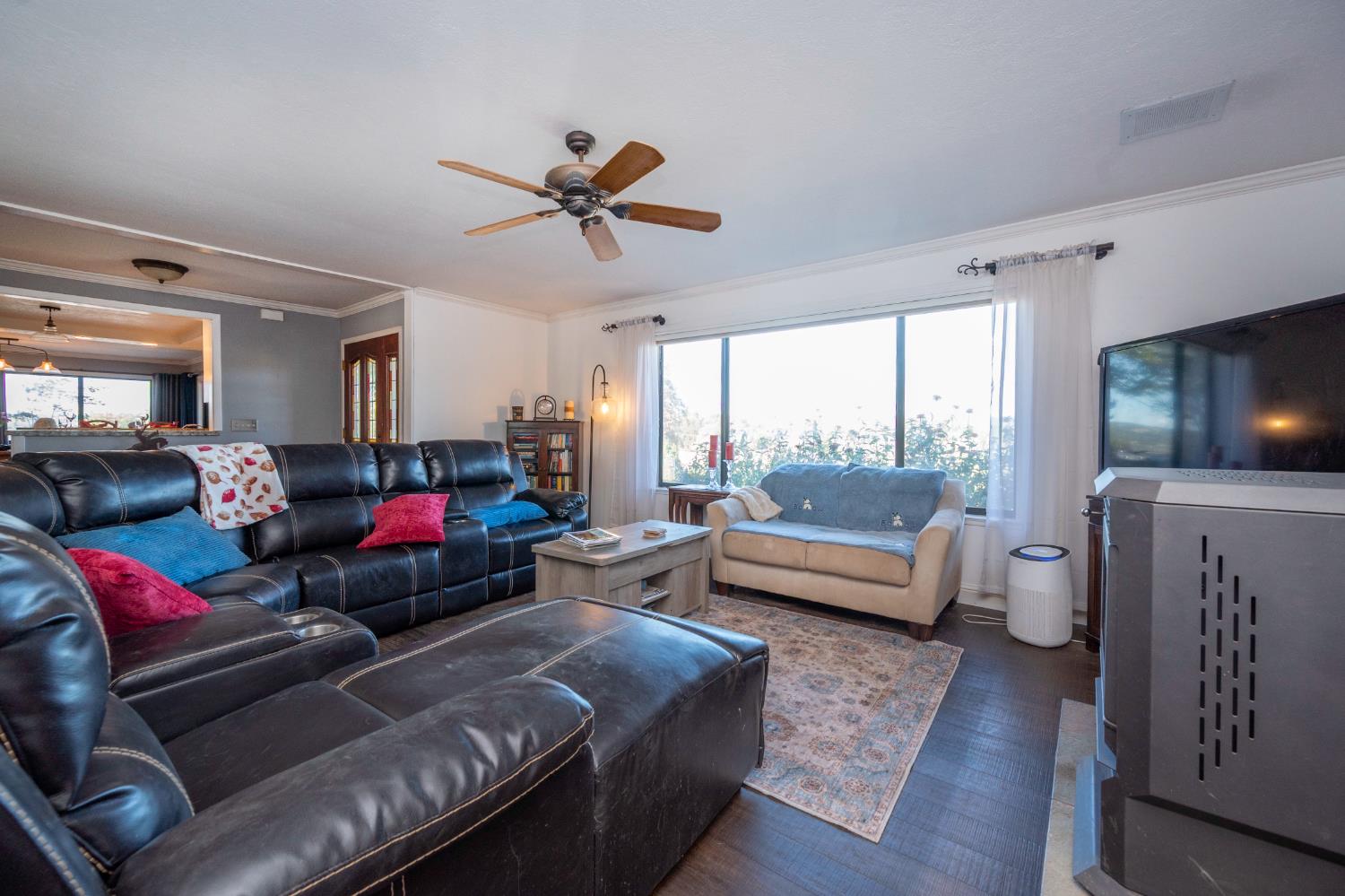 4770 Pedro Hill Road Pilot Hill, CA 95664 - Photo 40 of 87 a living room with furniture and a flat screen tv