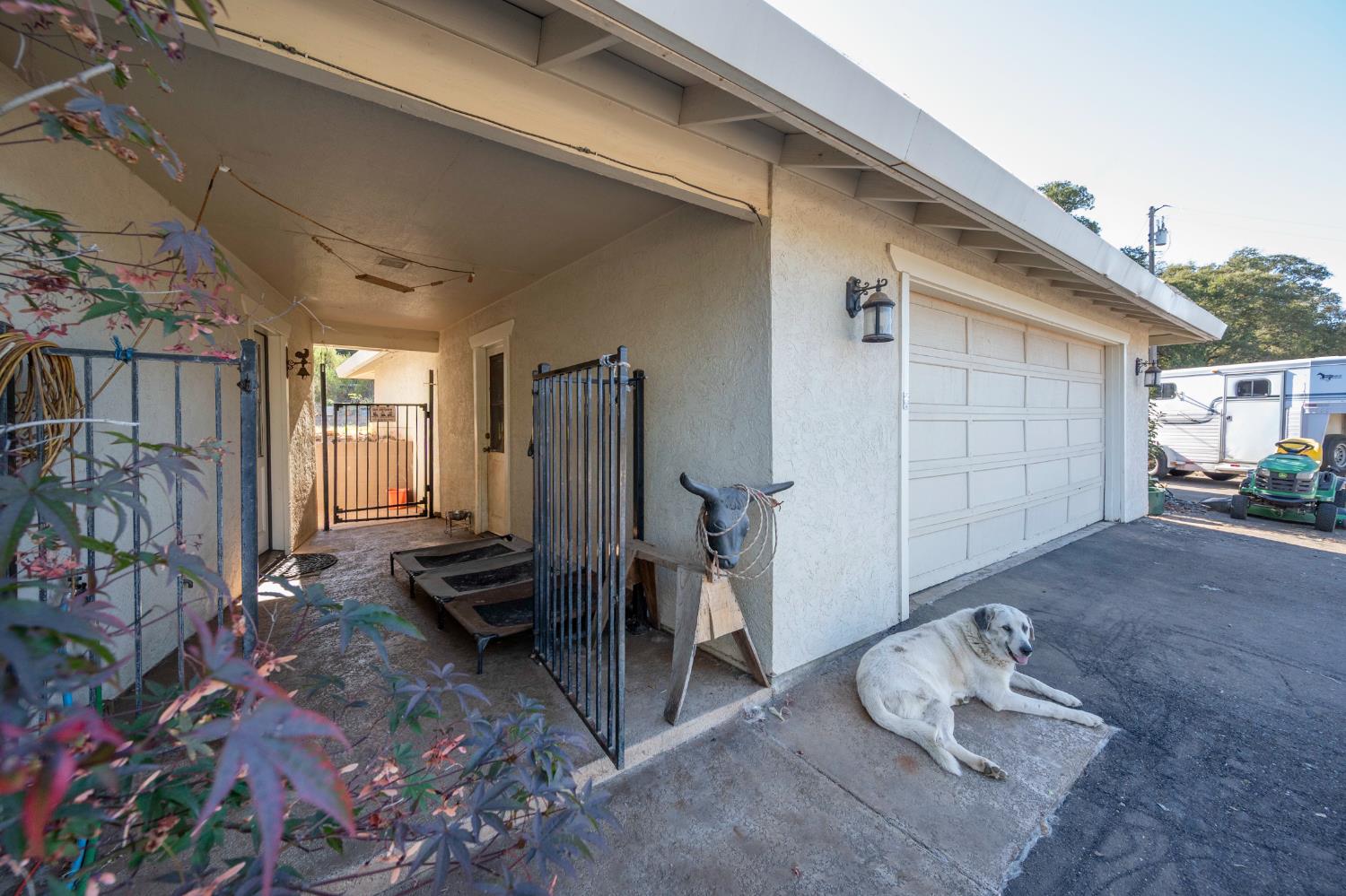 4770 Pedro Hill Road Pilot Hill, CA 95664 - Photo 53 of 87 a backyard of a house with barbeque oven table and chairs