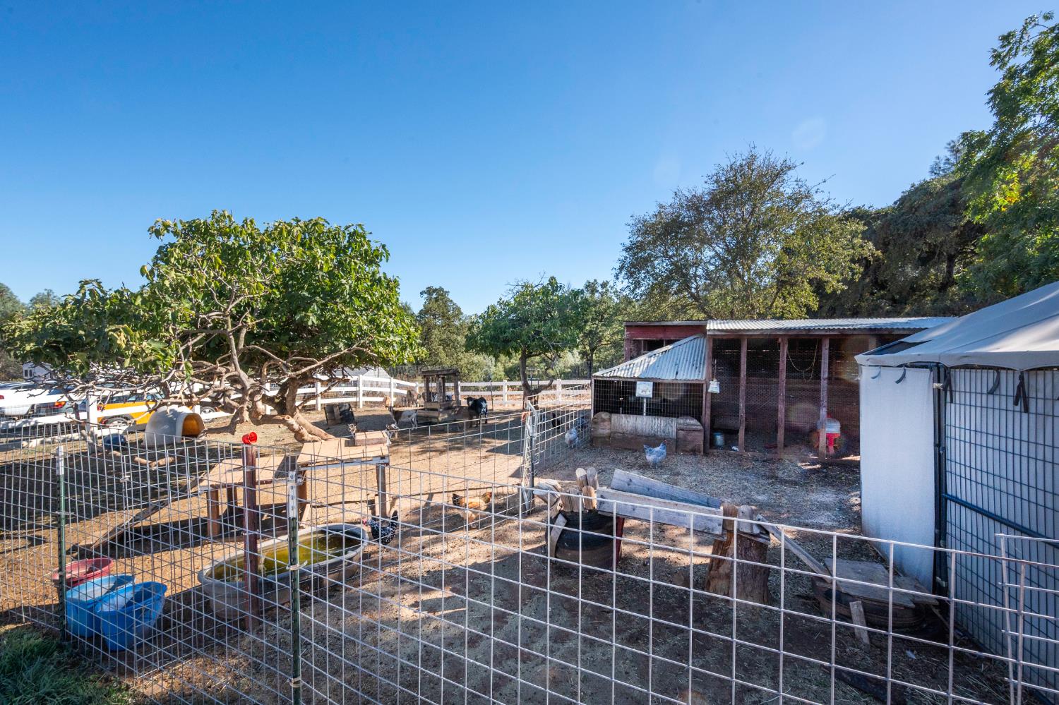 4770 Pedro Hill Road Pilot Hill, CA 95664 - Photo 82 of 87 a view of a patio with a table and chairs under an umbrella
