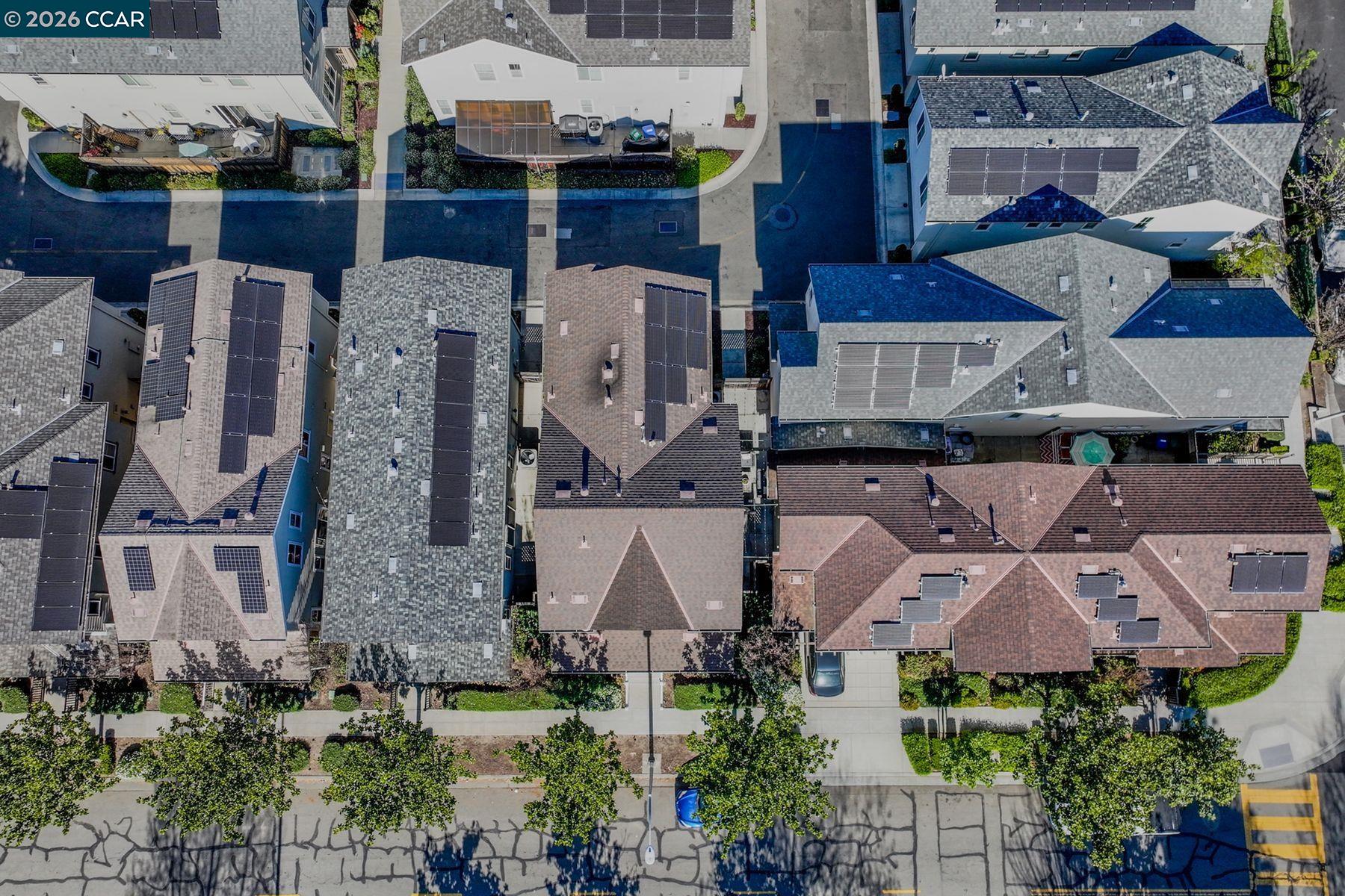 22640 Filbert Street Hayward, CA 94541 - Photo 58 of 60 an aerial view of multiple houses with outdoor space