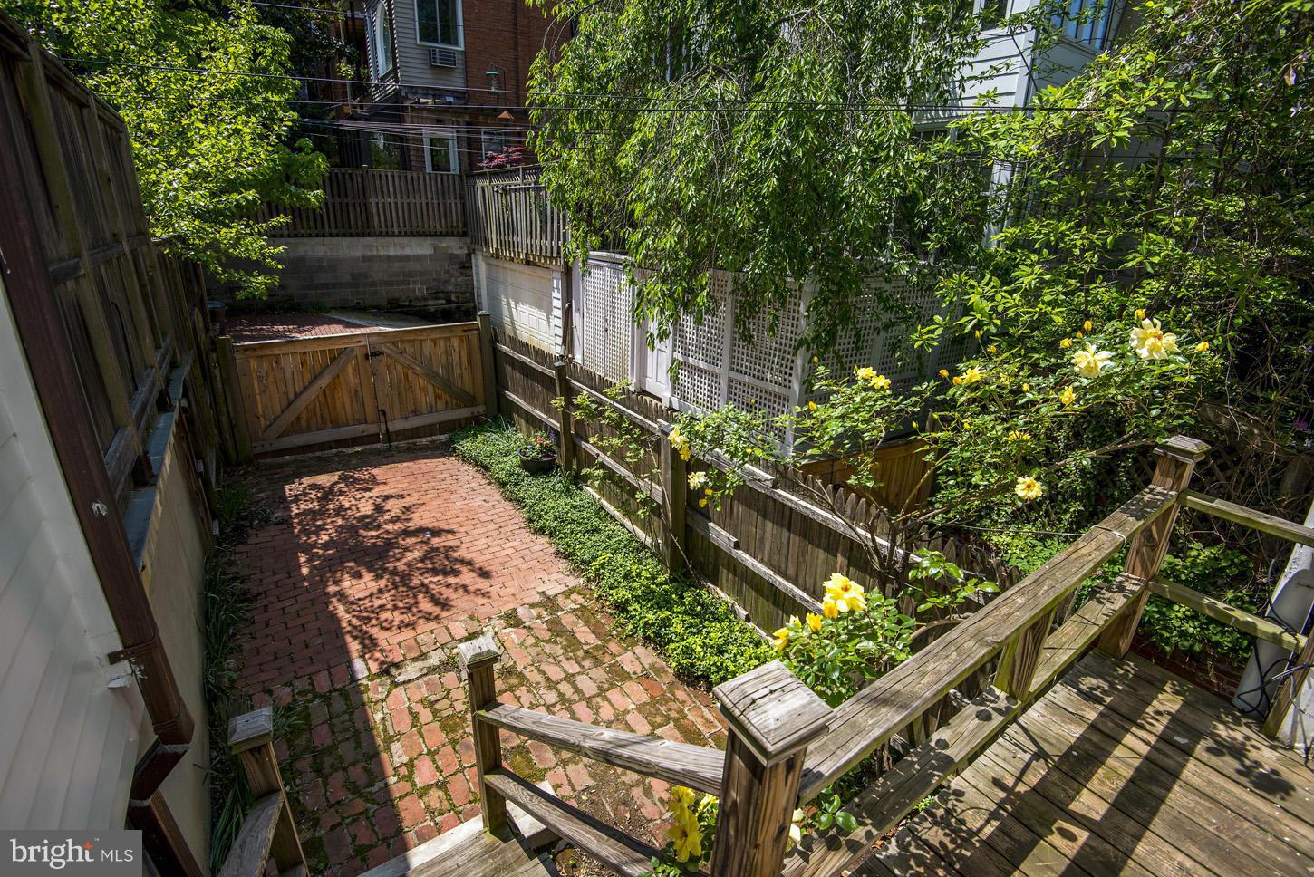 1922 Belmont Road Northwest Washington, DC 20009 - Photo 19 of 20 Rear Garden / Parking