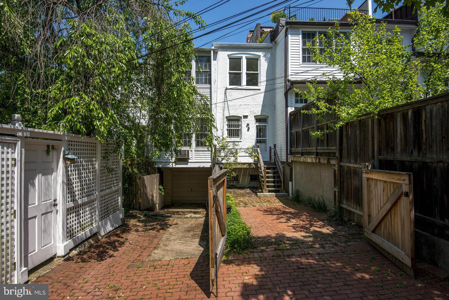 1922 Belmont Road Northwest Washington, DC 20009 - Photo 20 of 20 Rear Garden/Parking
