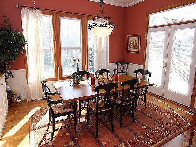 8330 Johnson Mill Road Bahama, NC 27503 - Photo 6 of 12 Dining room, builtin hutch, harwood floor Dining Room