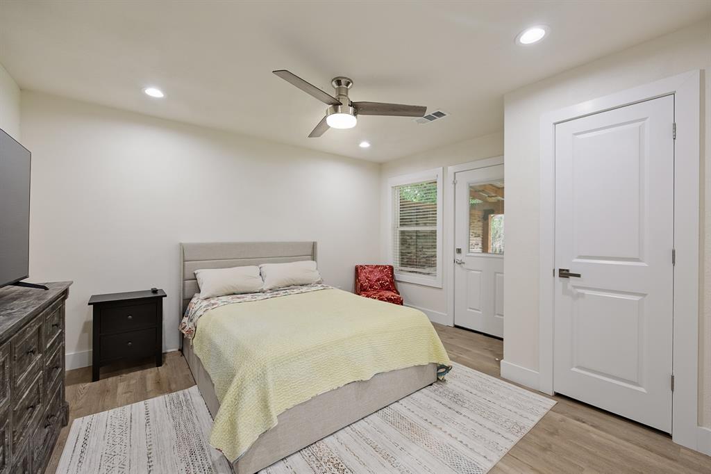 114 Ricky Road Gun Barrel City, TX 75156 - Photo 12 of 18 Light-filled room featuring wood-finish flooring, recessed lighting, and a ceiling fan