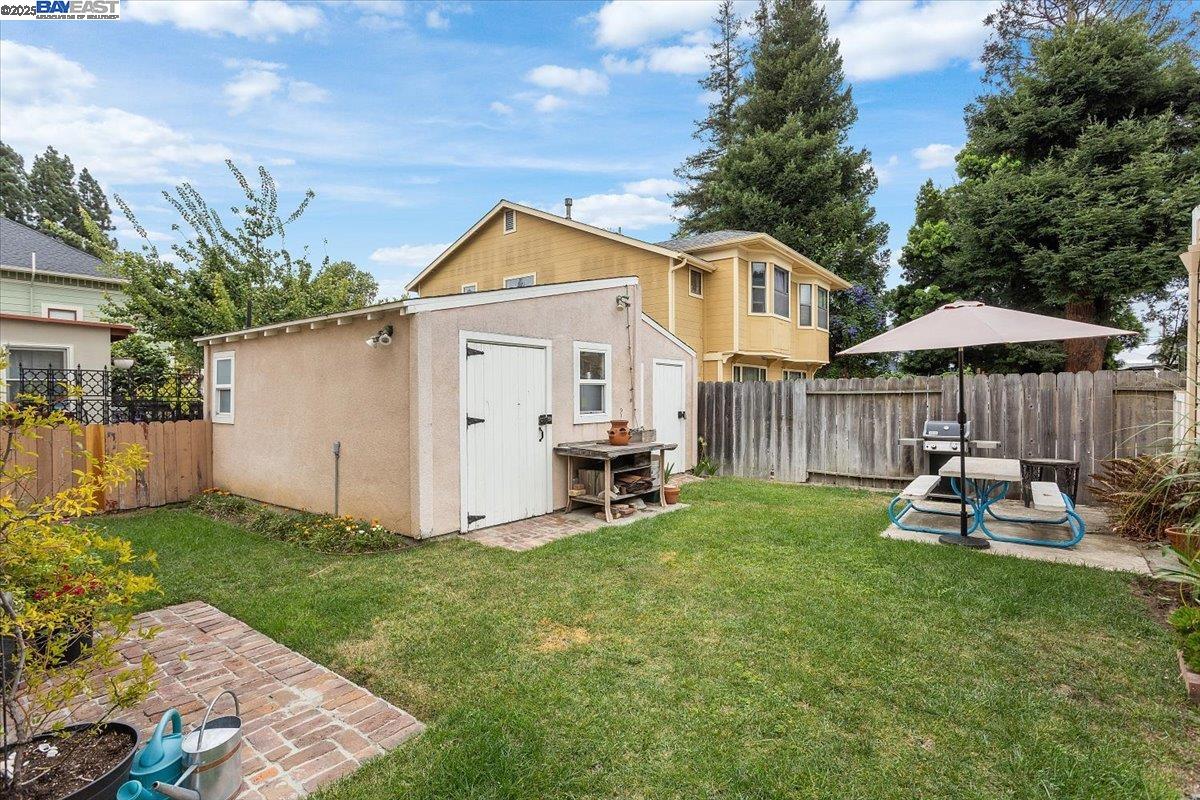 1606 Morton Street Alameda, CA 94501 - Photo 16 of 48 a view of a house with backyard and sitting area