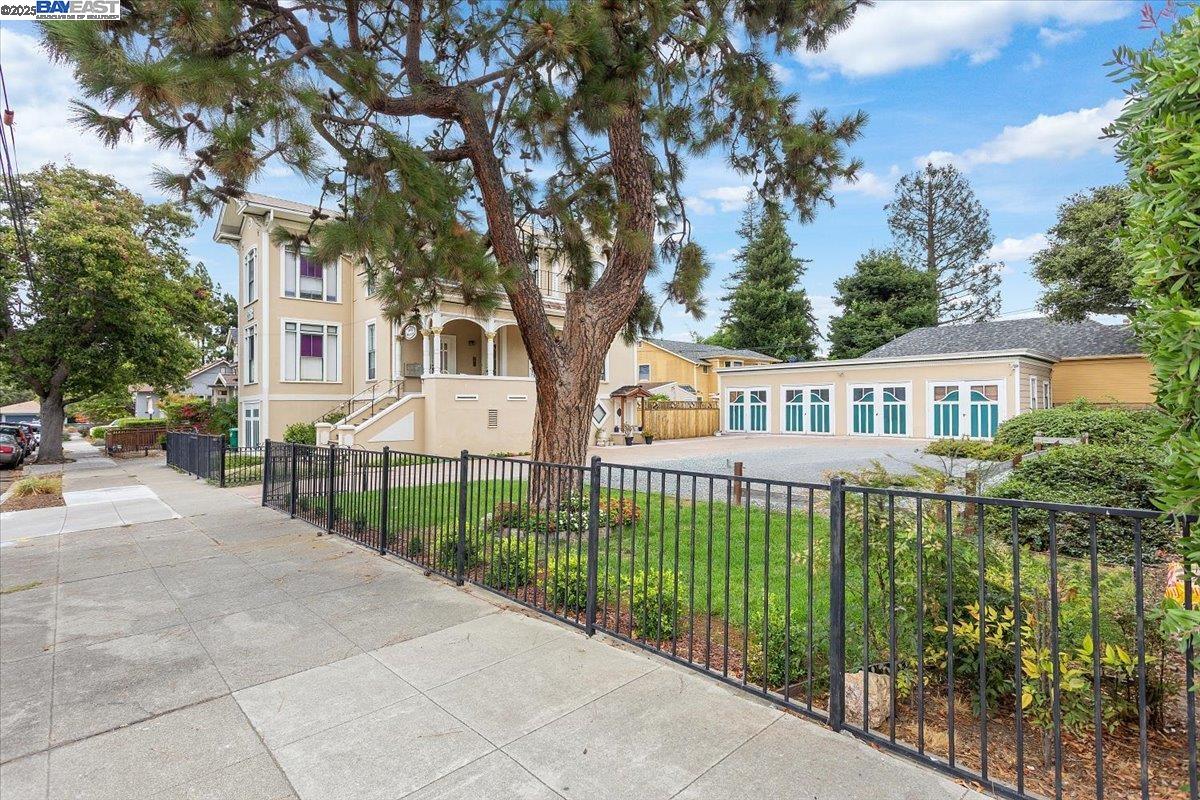 1606 Morton Street Alameda, CA 94501 - Photo 23 of 48 a front view of a house with a garden and plants