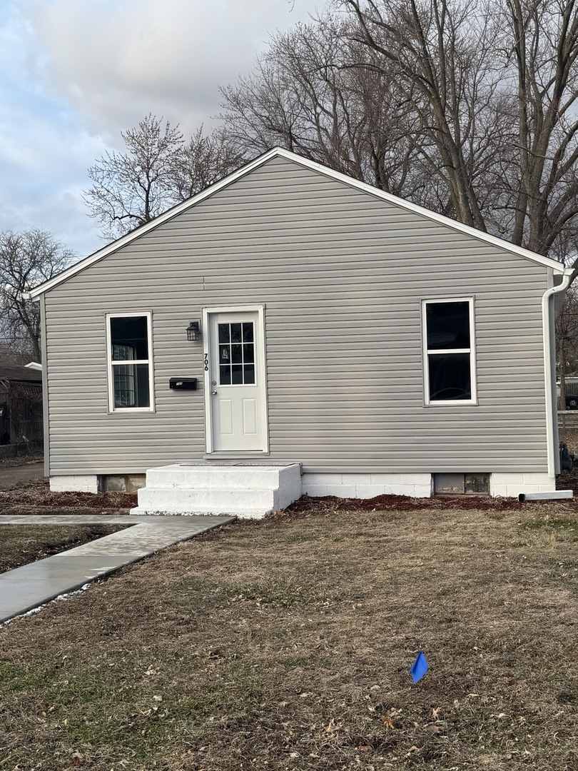a backyard of a house