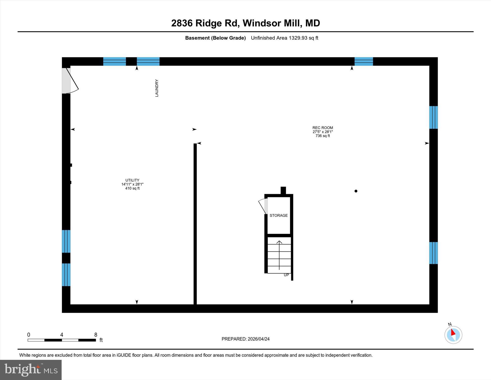 2836 Ridge Road Windsor Mill, MD 21244 - Photo 47 of 47 Basement floorplan