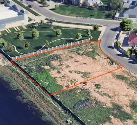 a view of a park with lots of trees