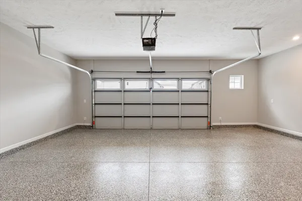 a view of a garage