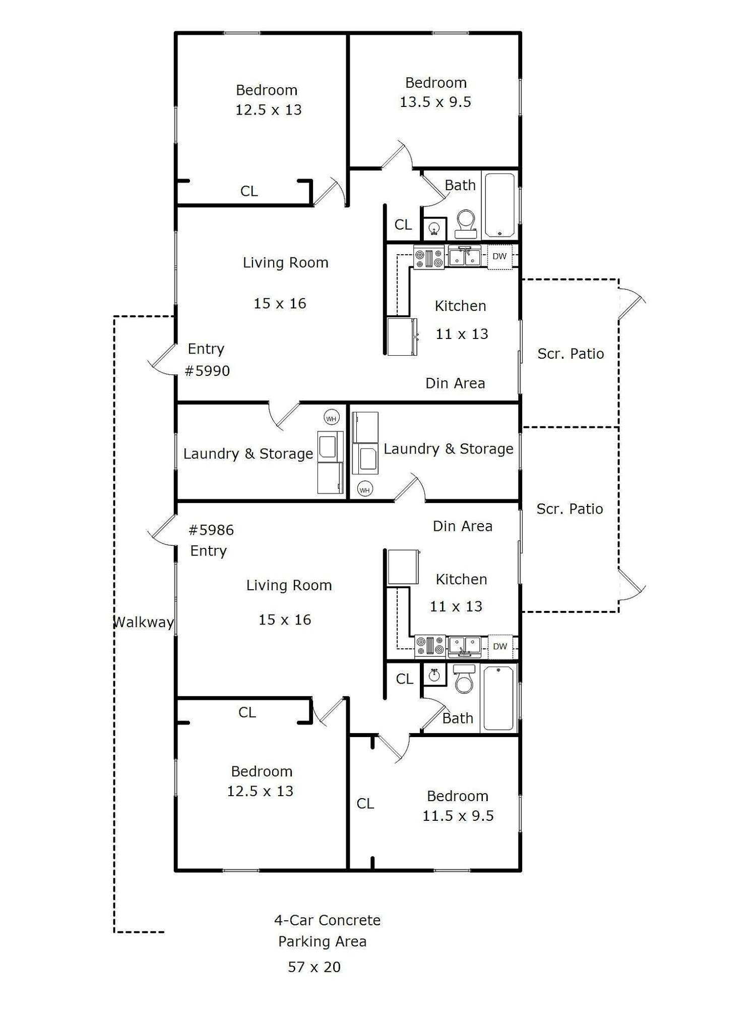 5986 Mango Road West Palm Beach, FL 33413 - Photo 26 of 26 Floor Plan