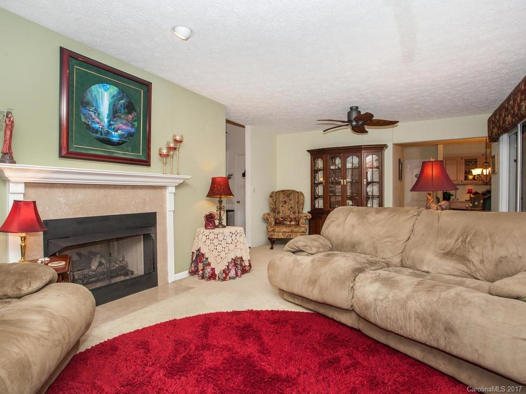 3419 Hebron Road Hendersonville, NC 28739 - Photo 2 of 22 a living room with furniture and a fireplace