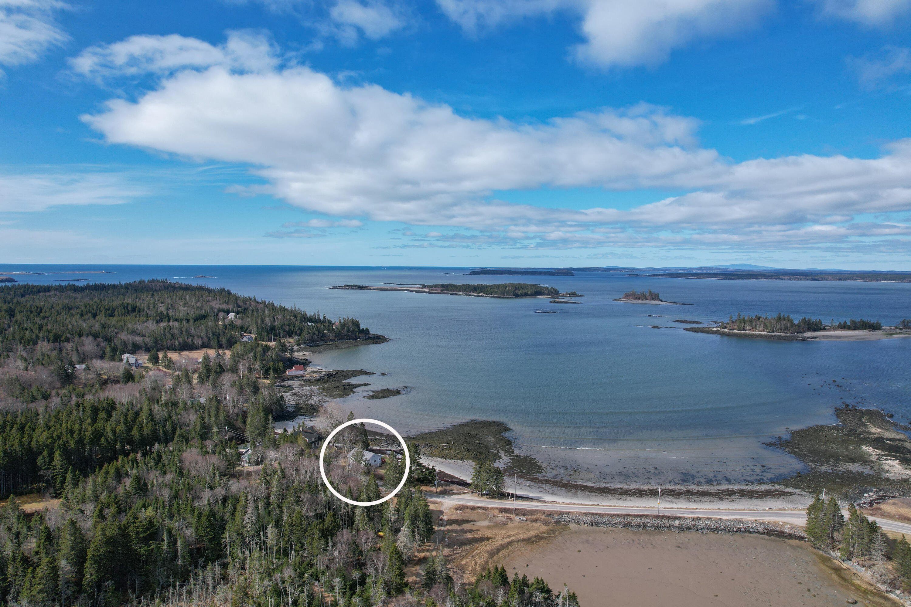 397 Cape Split Road Addison, ME 04606 - Photo 50 of 64 DJI_0232.jpg with circle