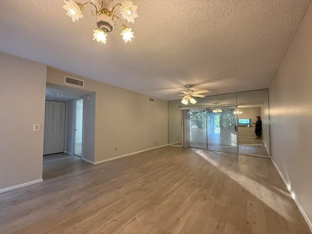 a view of a livingroom with a chandelier