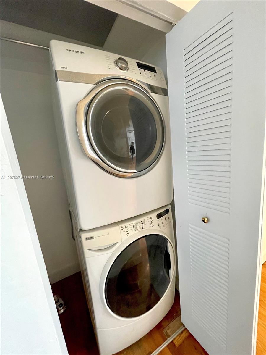 1307 Euclid Avenue, Unit 2 Miami Beach, FL 33139 - Photo 13 of 13 a utility room with dryer and washer