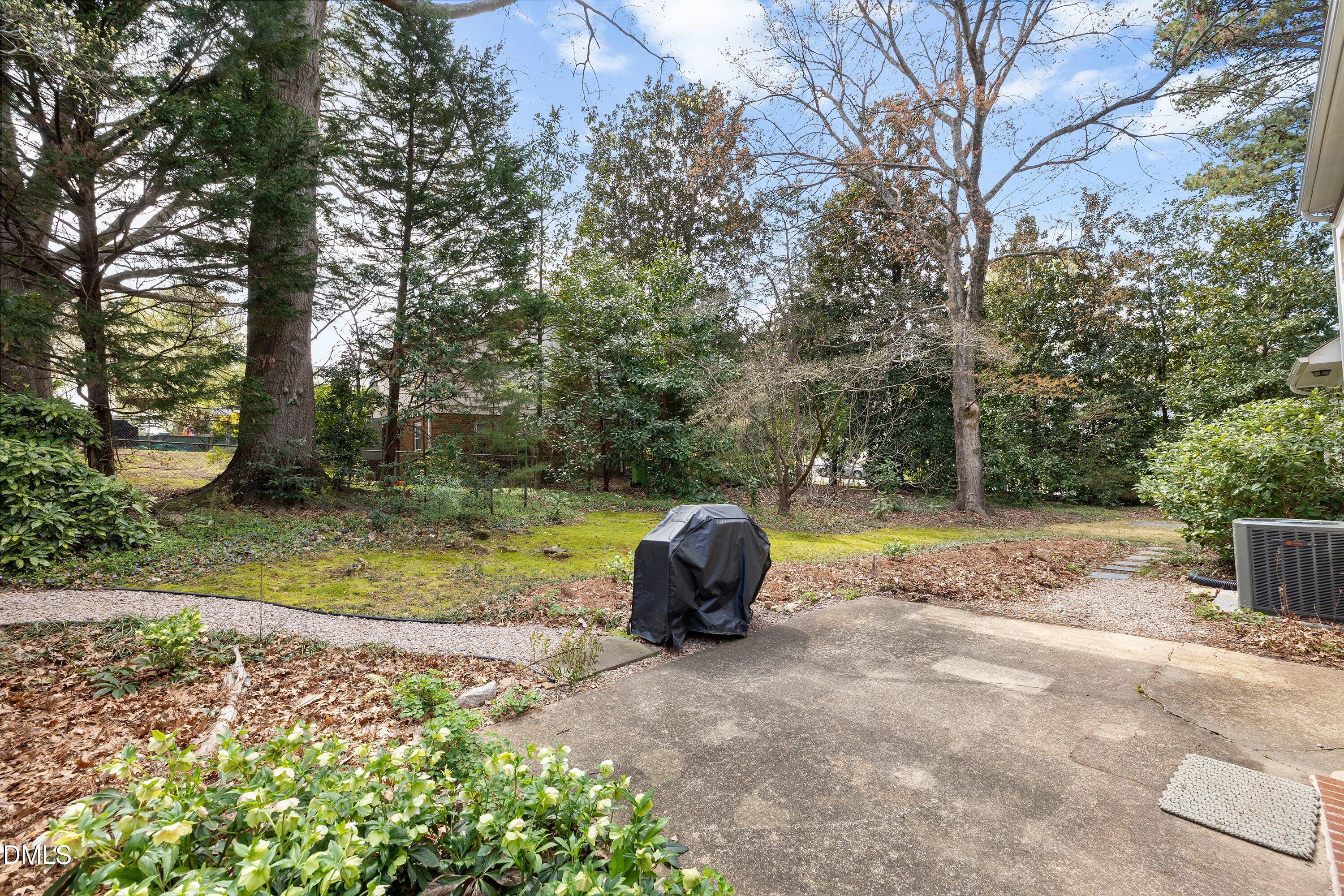 400 Cedar Hill Lane Raleigh, NC 27609 - Photo 38 of 41 a view of a garden with a tree