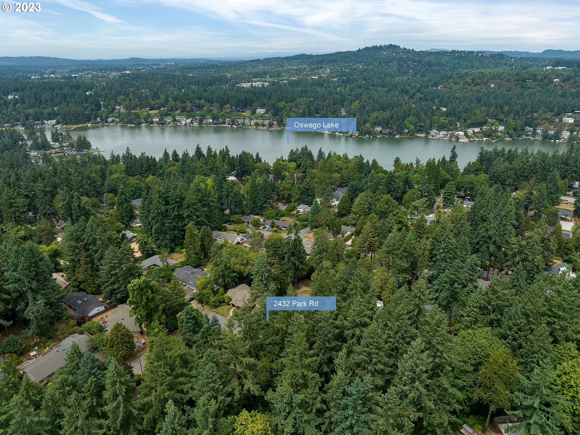 2432 Park Road Lake Oswego, OR 97034 - Photo 44 of 46 Drone View/UAV