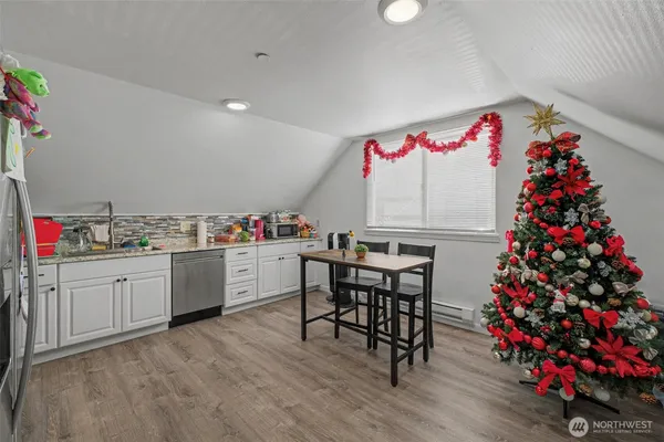 a very nice looking room with a large window