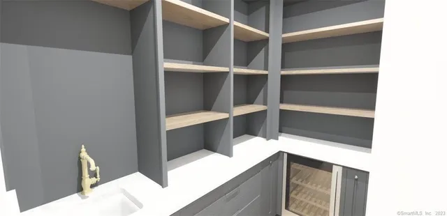 a room with wooden floor