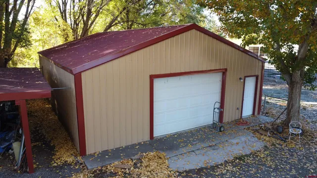a backyard of a house