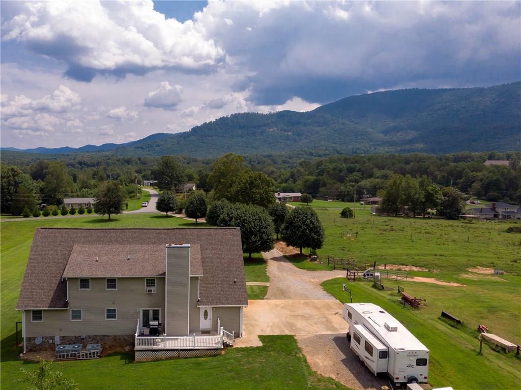 6673 Jenkins Road Morganton, NC 28655 - Photo 25 of 32 an aerial view of a house with garden space and ocean view