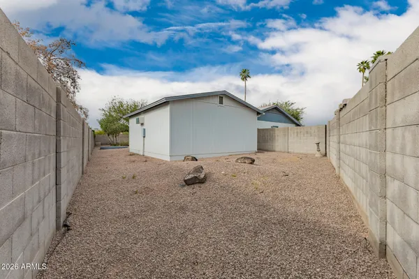 a view of a house with a patio