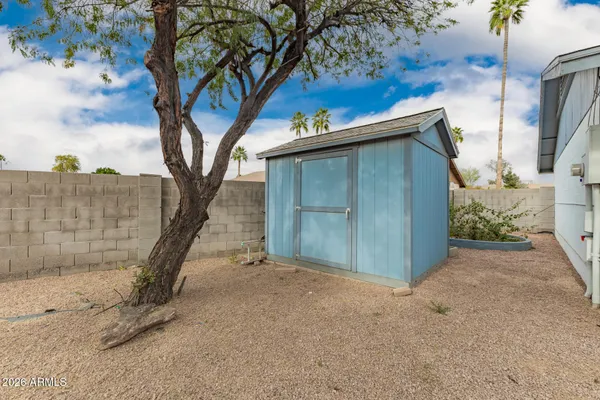 a view of a house with a patio