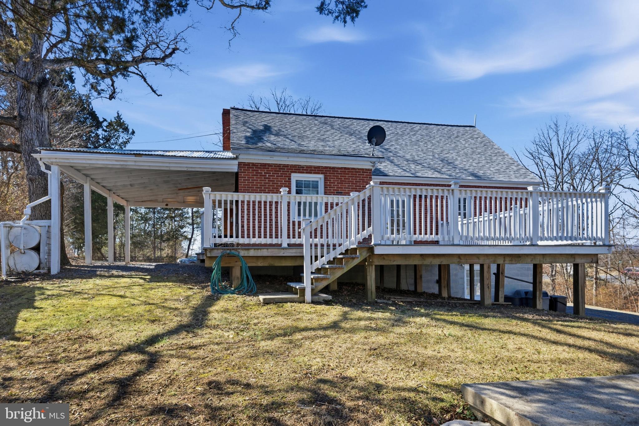 1064 Strasburg Road Front Royal, VA 22630 - Photo 63 of 73 Back view of deck and carport