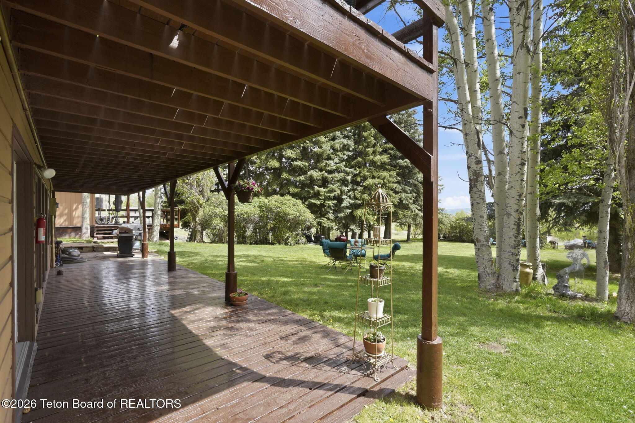 270 North Bar Y Road Jackson, WY 83001 - Photo 21 of 40 Ground level Porch
