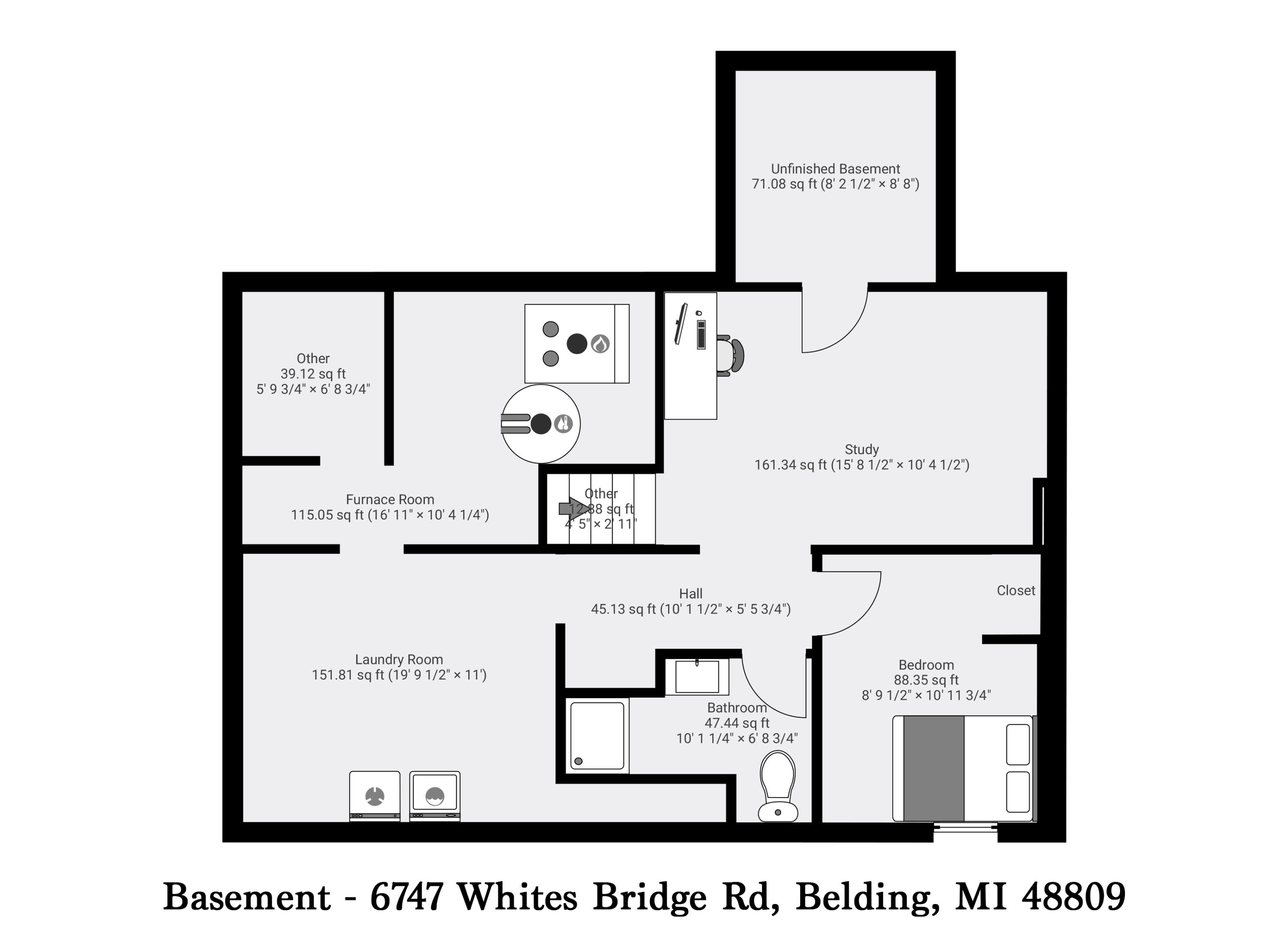6747 Whites Bridge Road Belding, MI 48809 - Photo 30 of 41 Basement