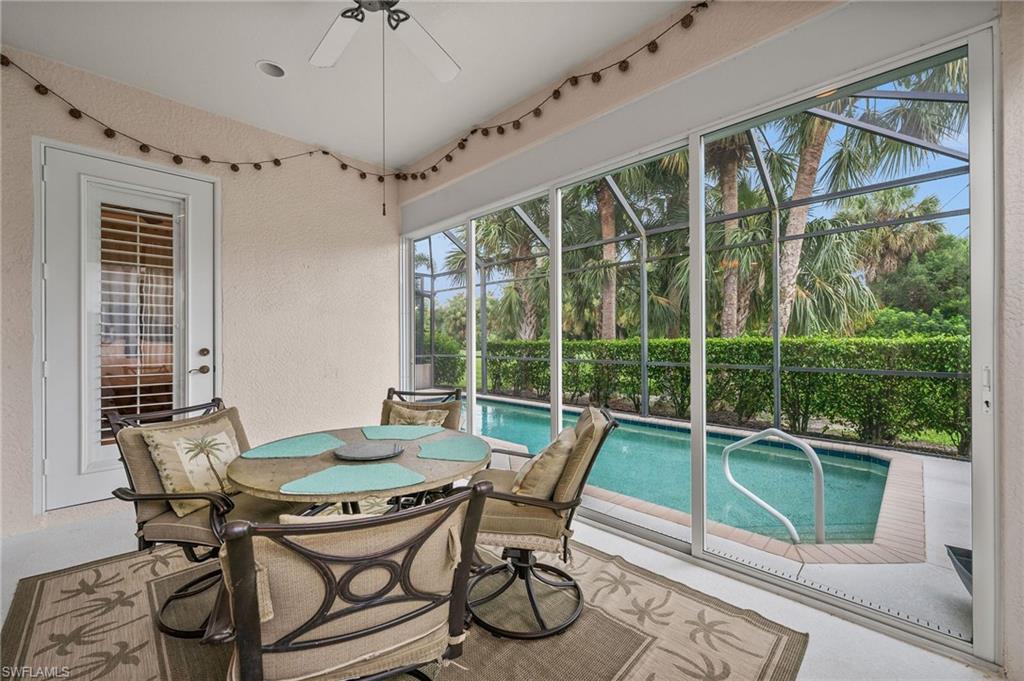 28531-f B F B Fowler Court Bonita Springs, FL 34135 - Photo 27 of 34 a view of a dining room with furniture window and outside view