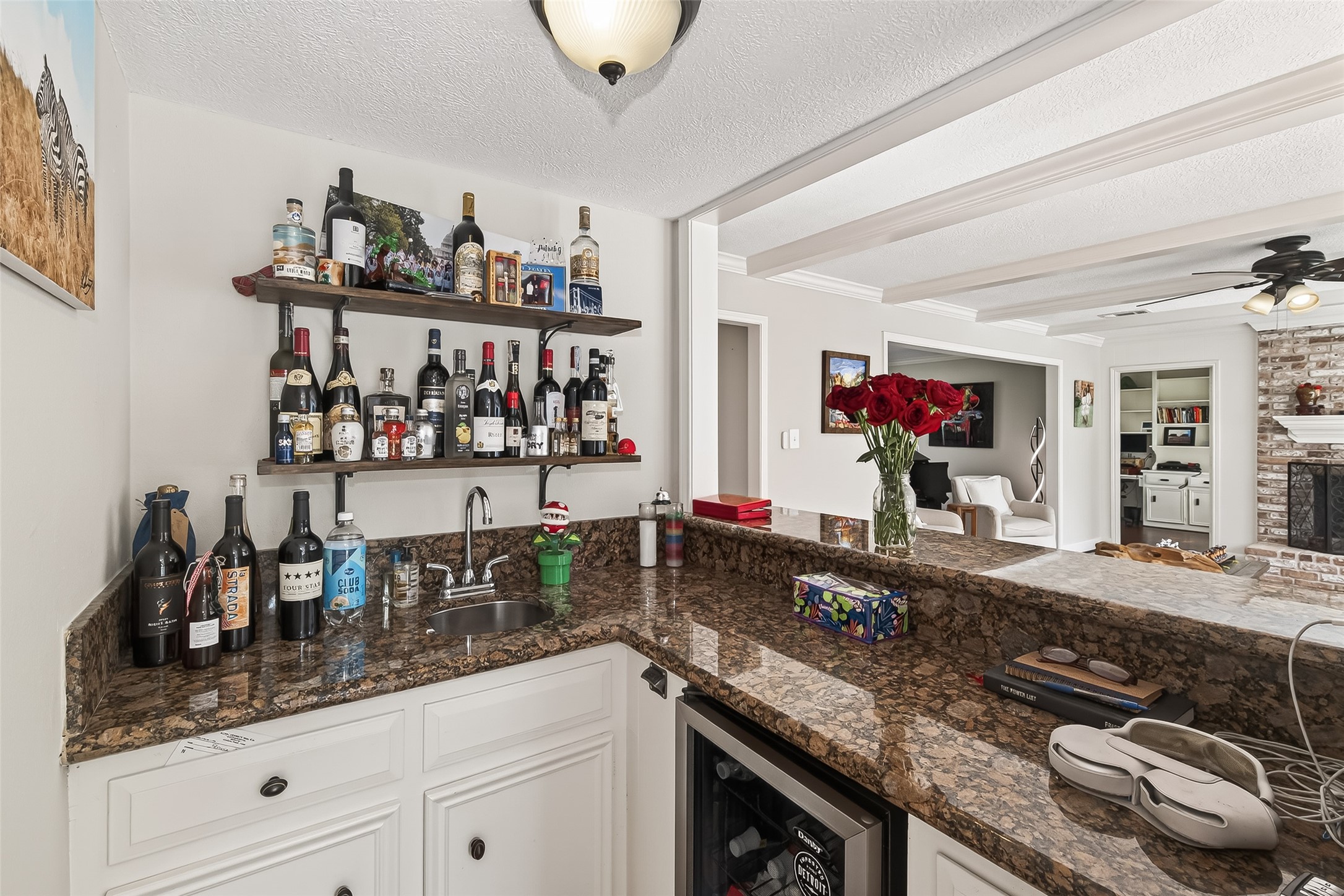 15843 Foxgate Road Houston, TX 77079 - Photo 17 of 49 a kitchen with stainless steel appliances granite countertop a sink and cabinets