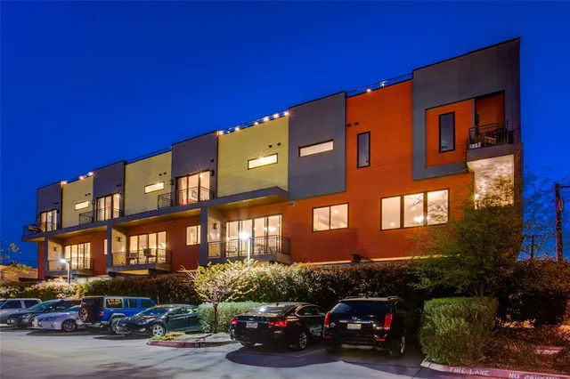 a car parked in front of a building